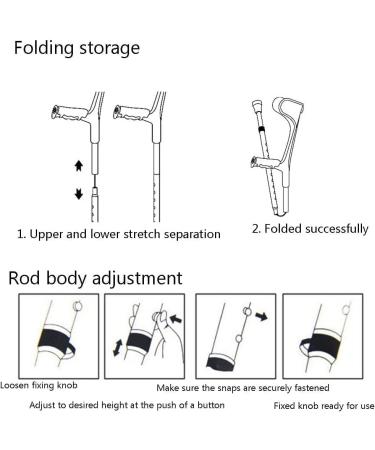 Safety Crutches Forearm Crutches Aluminum Canes Telescoping Folding Half Sleeves Elbows Walking Sticks 10 Height Adjustable Walking Canes Comfortable Independence Pink 2pcs - Buy Online on GoSupps.com