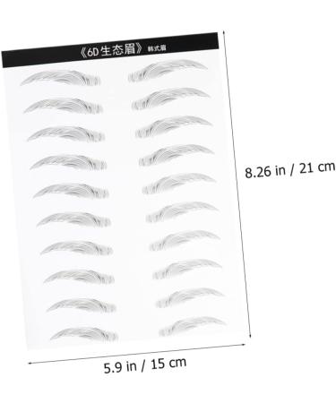 POPETPOP 6 Sheets Pairs Black Stickers Ladies Makeup Brow Tattoos Eyebrow Stickers Tool Disposable Miss - Buy Online on GoSupps.com