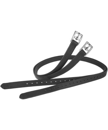 Equinate Stirrup Leathers Competition 150 Black - Premium Quality for Equestrian Excellence | International Shipping Available - Buy Online on GoSupps.com