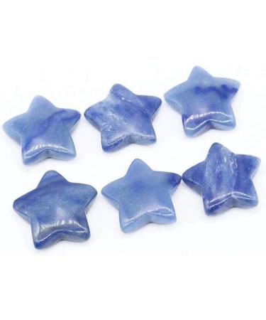 Double Happy Healing Crystal Set - 2 Piece Polished Blue Adventurer Mini Star for Spiritual Decoration & Gifts - Buy Online on GoSupps.com