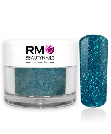 Acrylic Color Powder Turquoise Glitter Powder Nail Design Nails Fingernail RM Beautynails 1 Pack (1x 10g) Turquoise Glitter 10g