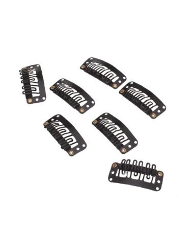 Metallic wigs clips U-shape for hair extension hair part diy snap-comb wig wig clips with rubber 12-tired materials