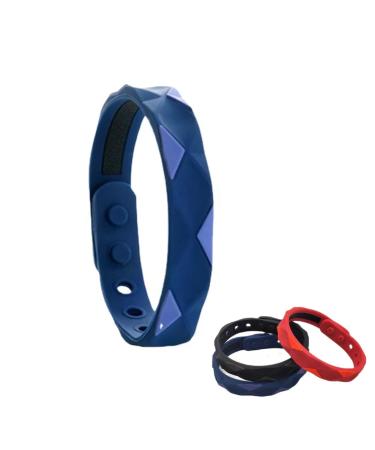 Redup Far Infrared Anion Wrist Strap, Anion Bracelet, Waterproof and Anti-Static Silicone Sports Bracelet for Men and Women (Blue)