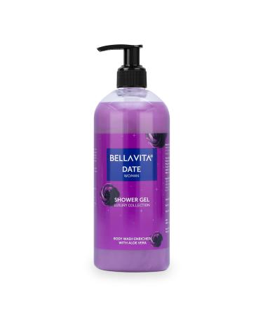 Bell'a-Vita Luxury Date Woman Body Wash Refreshing Shower Gel for Deep Cleansing Hydrating Moisturising Softer & Smoother Skin with Aloe Vera 16.91 Fl Oz