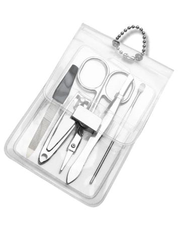 Fingernail Scissors Nail Care Kit for Women Unisex Travel Gift Clear Manicure Bag Pedicure Set Cutters Drop Shipping