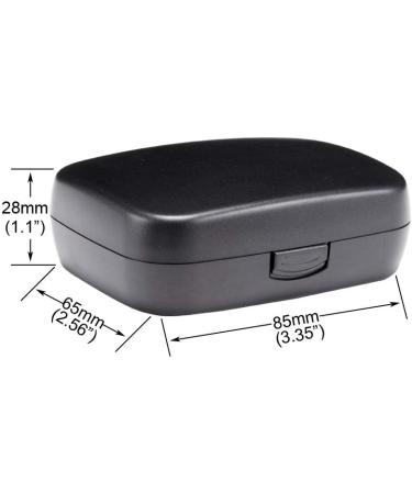 Hard Hearing Aid Case - Portable Black Storage for BTE/CIC/IIC/ITE - Buy Online on GoSupps.com