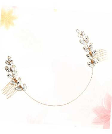 Housoutil Diamond Flower Girl Hair Wedding Hair Comb Pearl Hair Accessories Bride Headpieces for Wedding Tiara Bridal Headdress European and American Bridesmaid Olive Branch - Buy Online on GoSupps.com