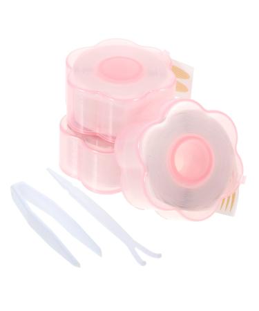 VINTORKY Invisible Tape 3 rolls Lift Invisible Forks Double Lace Eyelash Lifter Eyelid Tapes Sticker Tape with for Strips