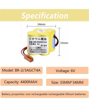 Buy (8-Pack) BR-2/3AGCT4A 6V Battery Replacement for Panasonic FANUC BR-2/3AGCT4A & A98L-0031-0025 - International Shipping Available - Buy Online on GoSupps.com