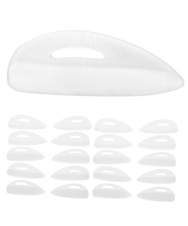 Lash Tool 10 Pairs Eyelash Pad Eyelash Perm Lash Lift Pad Eyelash Extension Accessory Eyelash Tools Eyelash Holder Washers Practical Pads Supplies White Soft