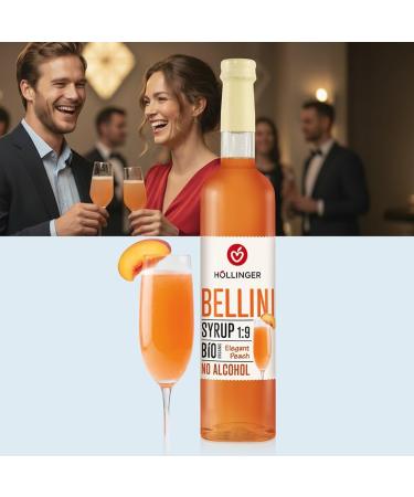H LLINGER Bellini Sirop Bio sans Alcool Saveur P che l gante 1:9 3x500ml - Buy Online on GoSupps.com