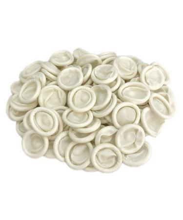 105 PCS Latex Finger Covers Finger Tip Rubber Protect Keeping Dressing Dry and Clean Anti-stati