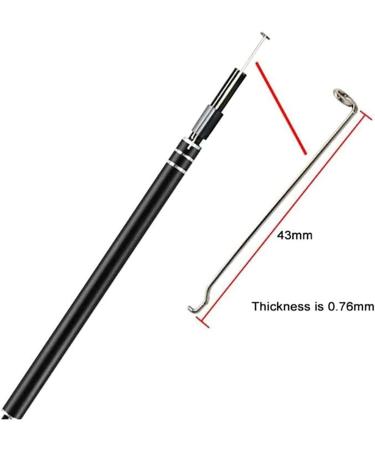 KouRy Ear Wax Removal Wireless Ear Cleaner with HD Ear Camera Waterproof 5.5mm Ear Otoscope with 6 LED Lights Earwax Removal Tools (Black) - Buy Online on GoSupps.com