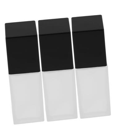 Balacoo Frosted Glass 3pcs Liquid Foundation Bottle Bracket Travel Lotion Refillable Bottles
