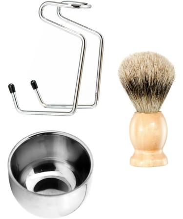 Beavorty Beard Care Set - 2 Razor Brushes Shaving Stand & Bamboo Tools for Men - Buy Online on GoSupps.com