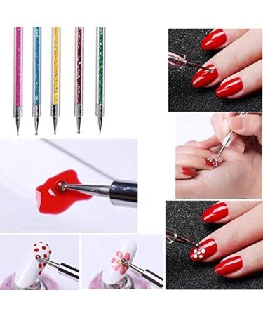 5 PCs Nail Art Brush Set | Design Liner & Dotting Pens for DIY Nail Art | Acrylic & UV Gel | International Shipping Available - Buy Online on GoSupps.com