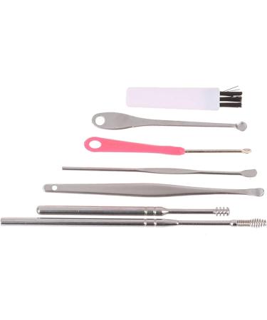 TARVIT 7Pcs Earwax Removal Set - Stainless Steel Ear Pick & Curette Effective Ear Cleaner Tool for Safe Wax Removal - Buy Online on GoSupps.com