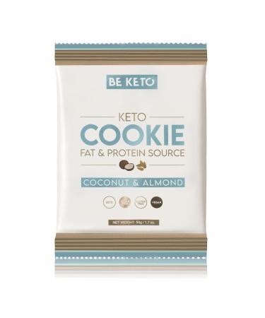 BeKeto Keto Cookie Coconut & Almond 50g Plant Based Only 2g Natural Sugars Totally Gluten Free