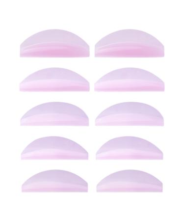 Fukamou Lash Lifting Eye Pads - 5 Pairs Under Eye Lash Lift Pad Skin-Friendly Reusable Lash Lift Supplies Eye Lash Lift Tools Suits Various Eyebrows for Women