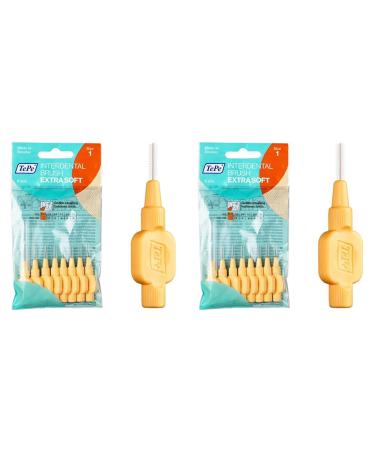 Tepe interdental brushes Extra Soft Orange (ISO size 1: 0.45 mm) / for a particularly gentle & efficient cleaning of interdental spaces / 1 x 8 interdental brushes (pack with 2) 8 pieces (2 pack)
