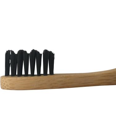 Bamboo Toothbrushes 3 Piece Set | Eco-Friendly Bamboo Handle & Activated Carbon Bristles | 100% Recyclable | Sustainable Oral Care - Buy Online on GoSupps.com