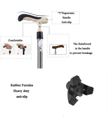 Walking Stick/Walking Crutches Lightweight Aluminum Alloy Walking Sticks with Sponge Ergonomic Handle 9 Height Levels Adjustable for Elderly Men or Women with Non-Slip Non-Slip b (Pink) Journey - Buy Online on GoSupps.com