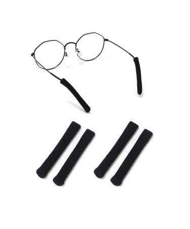 IrikDescia 2 pairs of high-quality knitted glasses ear pads made of soft cotton non-slip comfortable ironing ends legumes for glasses and sunglasses