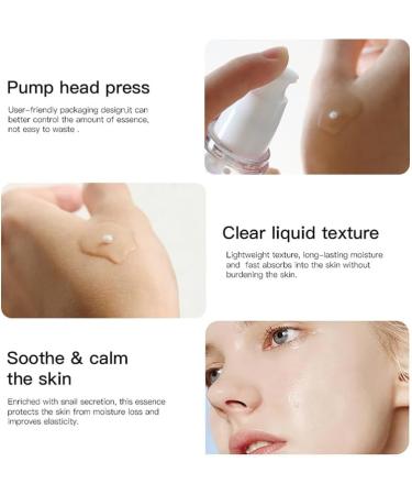 Moisturizing facial essence with snail mucus and soft beads 30 ml care for dry tired skin light texture fast absorption - Buy Online on GoSupps.com
