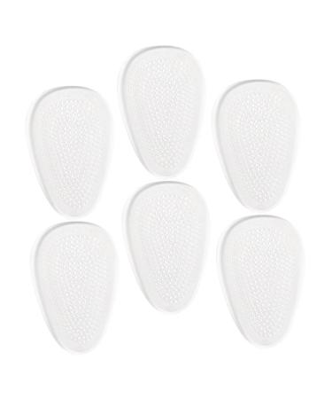 Beaupretty 3 Pairs Shock-Absorbing Anti-Slip Mat Transparent Heels Women High Heels Dress Shoes for Women Heels Anti-wear Shoes Inserts Silicone Shoe Pads Boots Protector Non-Slip Gel Women's