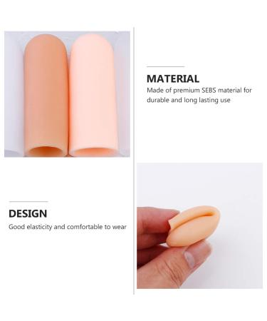 4 Pairs Finger Cots - Rubber Finger Protectors for Men & Women | Thumb Guards & Finger Support Sleeves - Buy Online on GoSupps.com