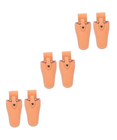 Beaupretty 6 pc garden shear belt bag garden unit sheath hair cutting bag hairdressing cutter holder holder leather sheath for a handcular vagina toolwrster pure leather tongs pliers cowhide
