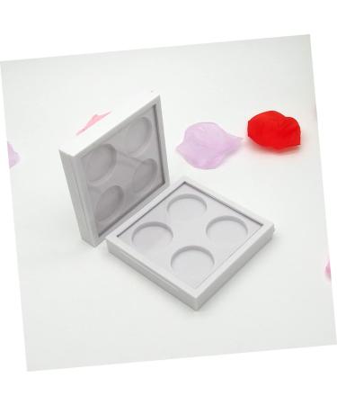 Gogogmee 2pcs 4 Lipstick Case Eyeshadow Containers Empty Eyeshadow Tins Empty Aluminum Tin Jars White - Buy Online on GoSupps.com