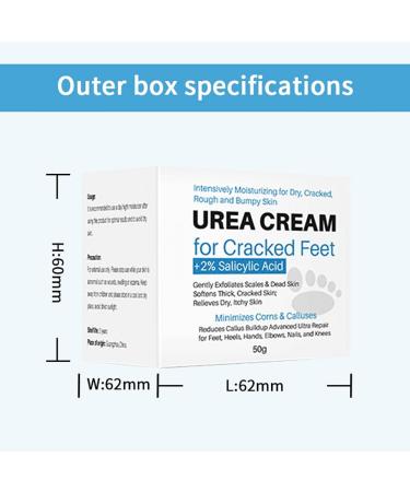 Mrinb 50g Foot Cream - Very Dry Feet Cream to Moisturize Deeply in the Skin Repairs Cracks and Softens Calluses - Buy Online on GoSupps.com