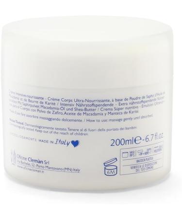 Oficine Cleman Blu Sapphire Nourishing Intensive Cream 200ml - Buy Online on GoSupps.com