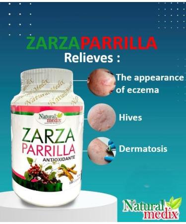 Natural medix Zarzaparrilla Premium Natural Detox Supplement Herbal Blend from Peru 100 Capsules Supports Vitality & Internal Balance for Men & Women - Buy Online on GoSupps.com