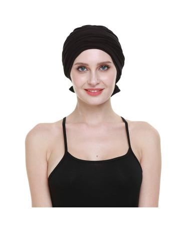 FocusCare Bamboo Headwraps for Women - Soft Black Chemo Patients Headwear - Buy Online on GoSupps.com