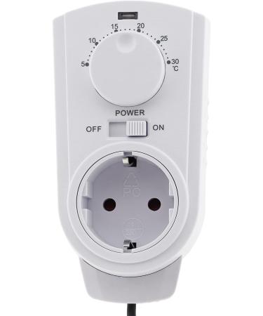 Chilitec 230V Socket Thermostat with External Sensor - Max 3500W for Heating & Cooling in Terrariums Bird Breeding & Plant Care - Buy Online on GoSupps.com