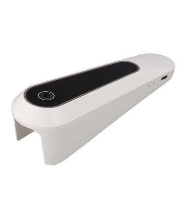 Saluaqui Quick Drying Cordless Handheld Nail Dryer Portable Mini UV Nail Lamp LED UV Ultraviolet Phone Glue Curing Lamp for Gel Nail Polish with Handheld Design (White)