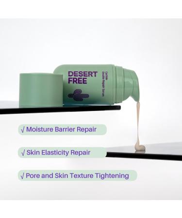 DesertFree Double Action Serum for Skin Barrier Support and Moisturizing - Natural Ingredients Fragrance Free Suitable for Sensitive Skin - 50ml 1.7 Fl Oz (Pack of 1) - Buy Online on GoSupps.com