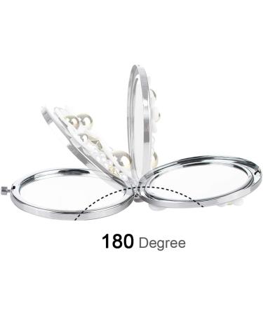 La Vogue Daisy Pattern Perfume Compact Mirror for Women - Portable Handbag Makeup Mirror - Buy Online on GoSupps.com