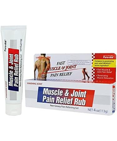 Pure-Aid Muscle & Joint Pain Relief Gel - 3 Pack (2 oz) | Effective Pain Relief for Fast Recovery | International Shipping Available - Buy Online on GoSupps.com