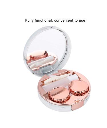 Buy Salmue Contact Lens Accessories - Portable Marble Pattern Boxes in 4 Colors | Eye Care Set - Buy Online on GoSupps.com