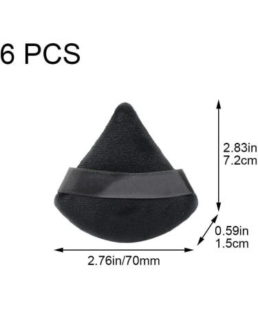 Triangle Powder Puffs 6pcs Powder Sponge Cushion Puffs Soft Face Powder Puff for Loose Powder Pressed Powder Face Cosmetic - Buy Online on GoSupps.com
