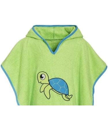 Playshoes Unisex Children's Turtle Terry Cloth Poncho Bathrobe Towel - Ideal for Ages Up to 4 Years - International Shipping Available - Buy Online on GoSupps.com