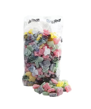 De Bron No Added Sugar Free Jelly Sweets (Poker Fruits 1kg) Poker Fruits 1 Count (Pack of 1)