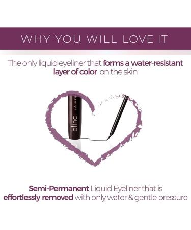 blinc Semi-Permanent Liquid Eyeliner in Black - Long-lasting Precision for Stunning Eyes - Buy Online on GoSupps.com