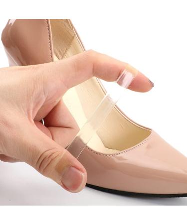 5 Pairs Women Silicone High Heel Shoe Straps - Transparent, Invisible, Reusable Clear Ankle Straps - Buy Online on GoSupps.com