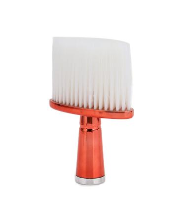 Neck Hair Cleaning Brush Electroplating Handle Flat Bottom Neck Dust Brush Firm Sturdy for Home for Barber Shop