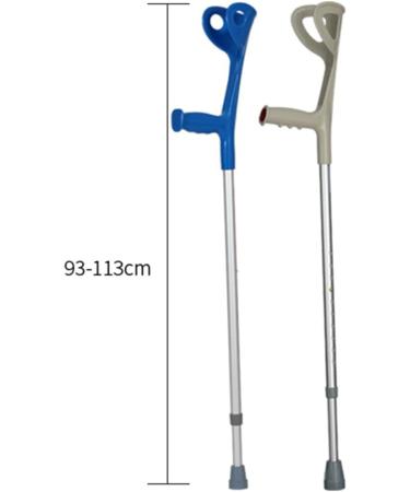 Adult Elbow Forearm Crutches Portable Medical Arm Cuff Crutch Walker with Height Adjustable Lightweight Aluminum Alloy Gray Fashionable Bathing in Sunlight Blue - Buy Online on GoSupps.com