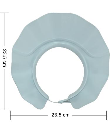Baby Shower Cap Bath Visor | Adjustable Silicone Protection for Kids | Haze Blue - Buy Online on GoSupps.com